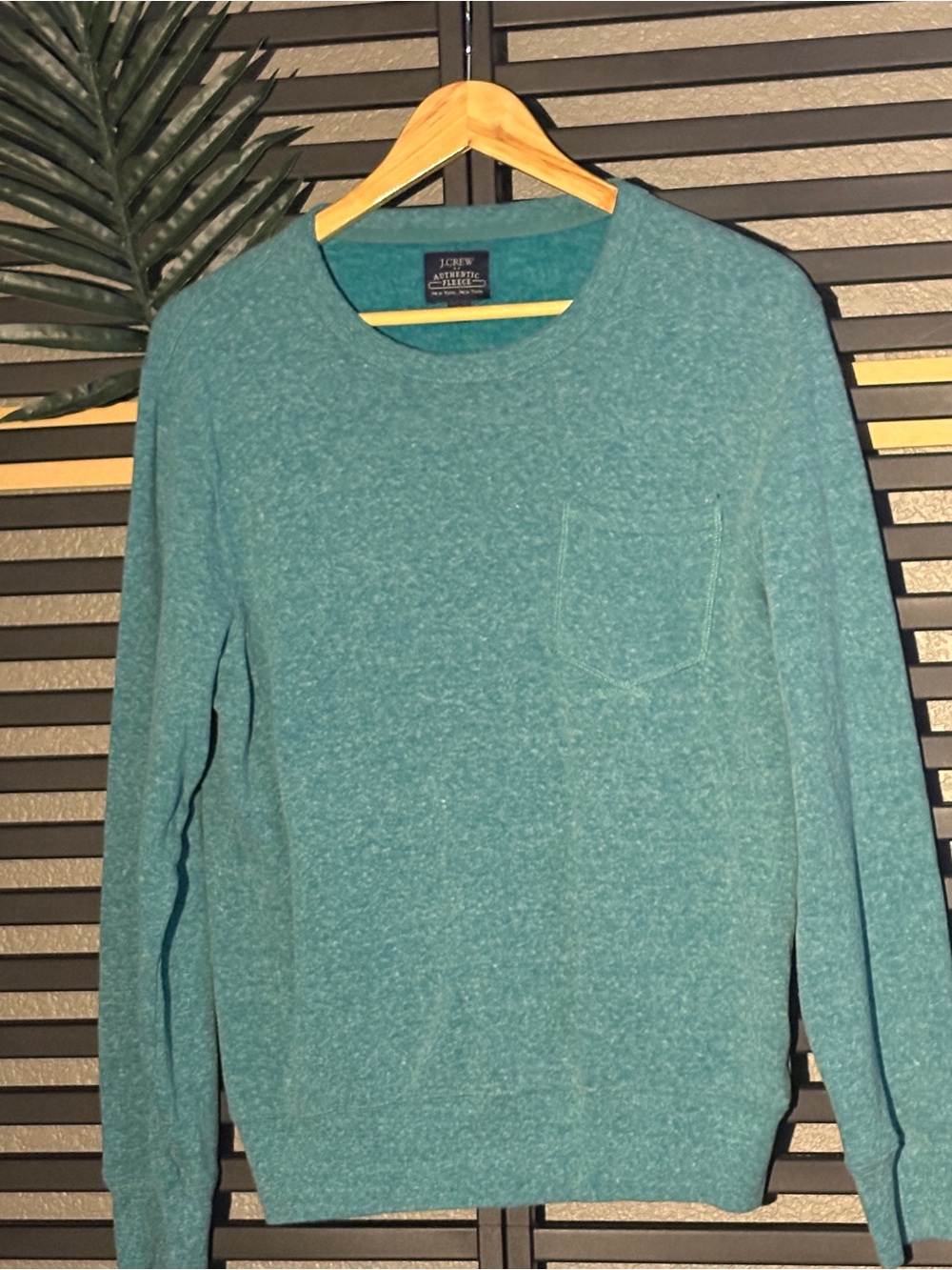 J. Crew Women’s Teal Crewneck Fleece
